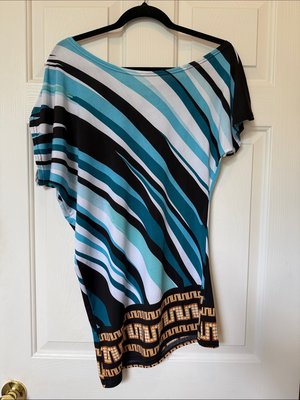 Sexy! Cyn by City Studio Striped Multicolor Top